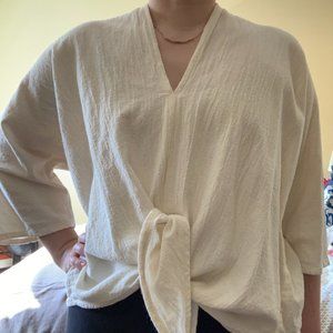 Miranda Bennett Kahlo Top Textured Cotton OS